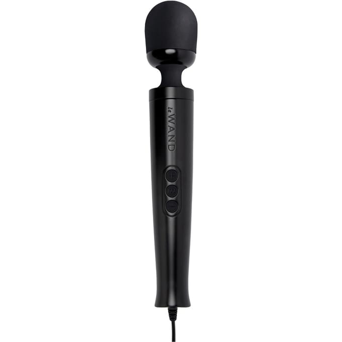 Le Wand -   Diecast Plug-In Wand Vibrator - Zwart