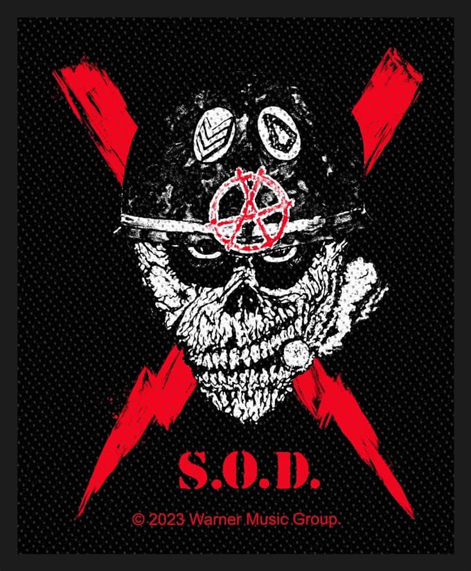 Stormtroopers Of Death - Scrawled Lightning Patch - Zwart