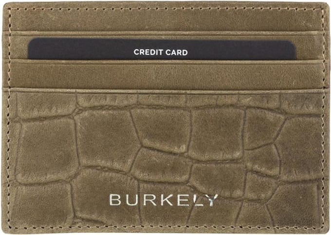 BURKELY CROCO CAIA DAMES CC HOLDER - GROEN