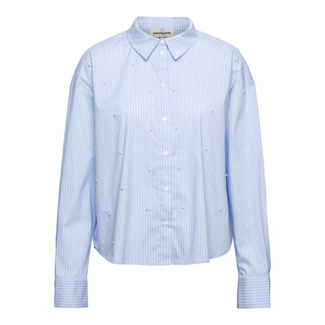 &Co Woman &co women blouse wonne chambray multi