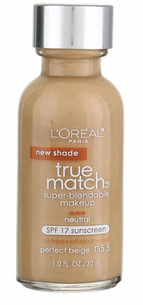 L'Oréal Paris True Match Super Blendable Makeup Foundation - N5.5 - Perfect Beige - SPF17 - Foundation - 30 ml