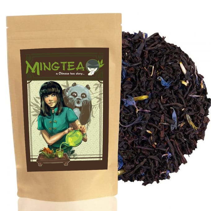 Earl Grey Blue & Assam Thee – Losse Zwarte Thee – 250g