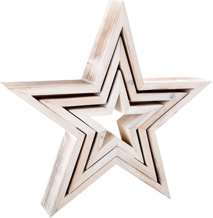 Small Foot - Houten Decoratieve Sterren, 3st.