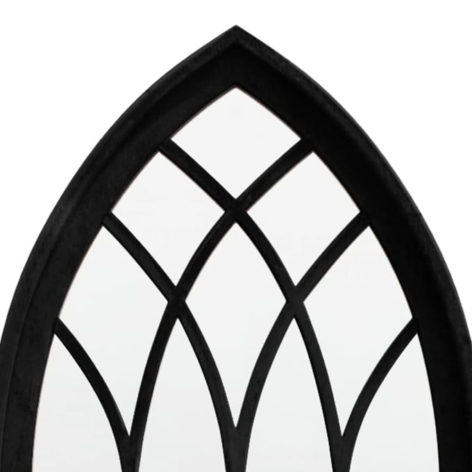 vidaXL - Spiegel - 70x30 - cm - ijzer - zwart