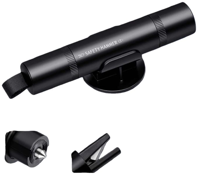 Auto Ruitbreker met Gordelsnijder - Noodontsnappingstool Black