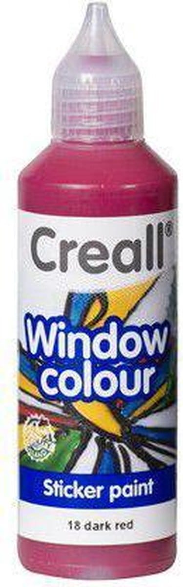 Raamverf - 18 donkerrood - Creall Windowcolor - 80ml
