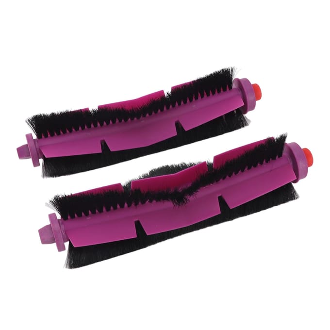 2 pièces Brosse principale d'aspirateur robot Professionnel Efficace Sûr Pièces de rechange pour aspirateur black
