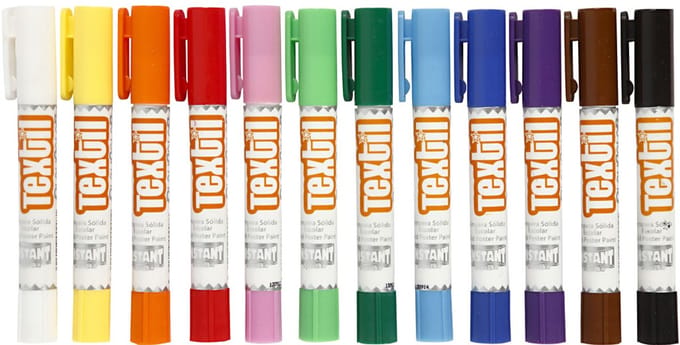 Playcolor Textielverf 15mm Wax 12 Stuks