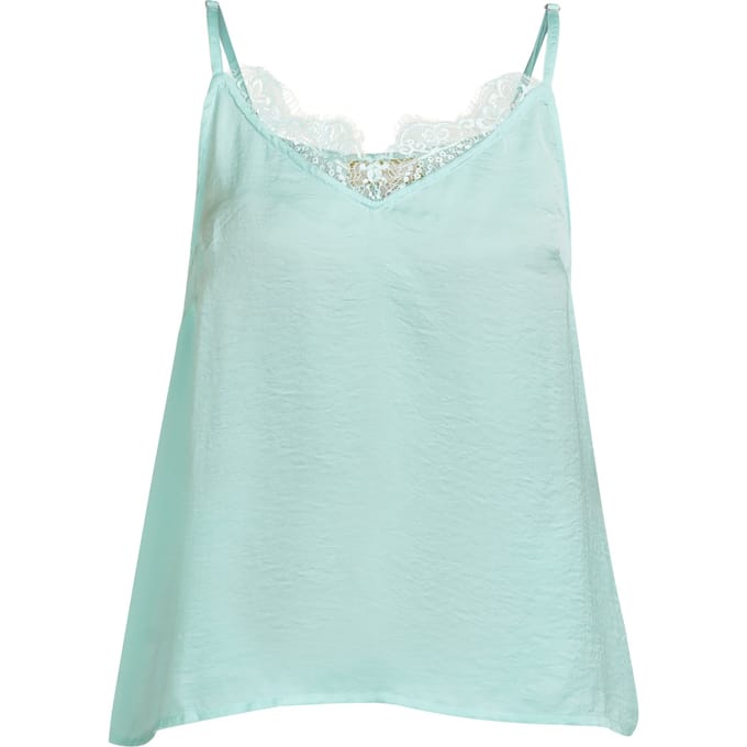Mymo Kanten topje Dames aqua