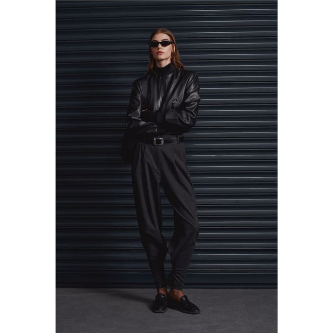 Dames Hoge Taille Gepersonaliseerde Crepe Broek