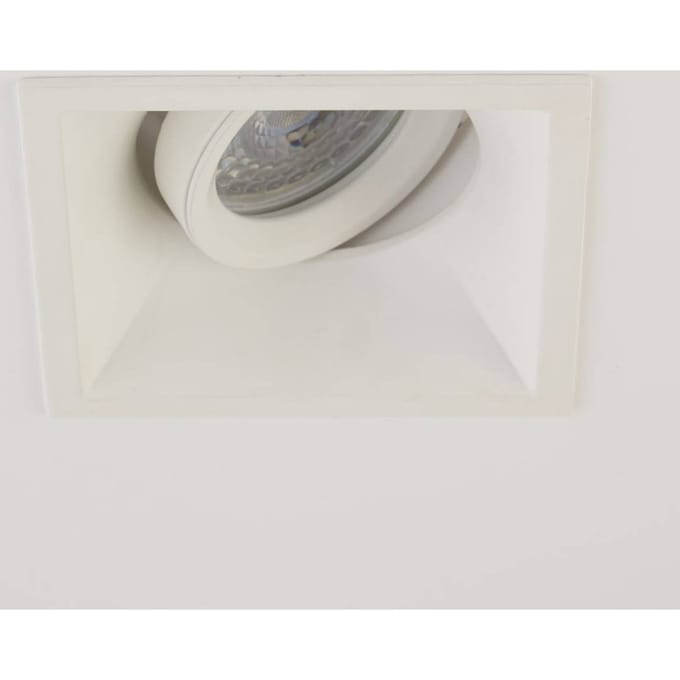 Searchlight Inbouwlamp Slim Trim Square, wit, 9 x 9 cm, aluminium, GU10