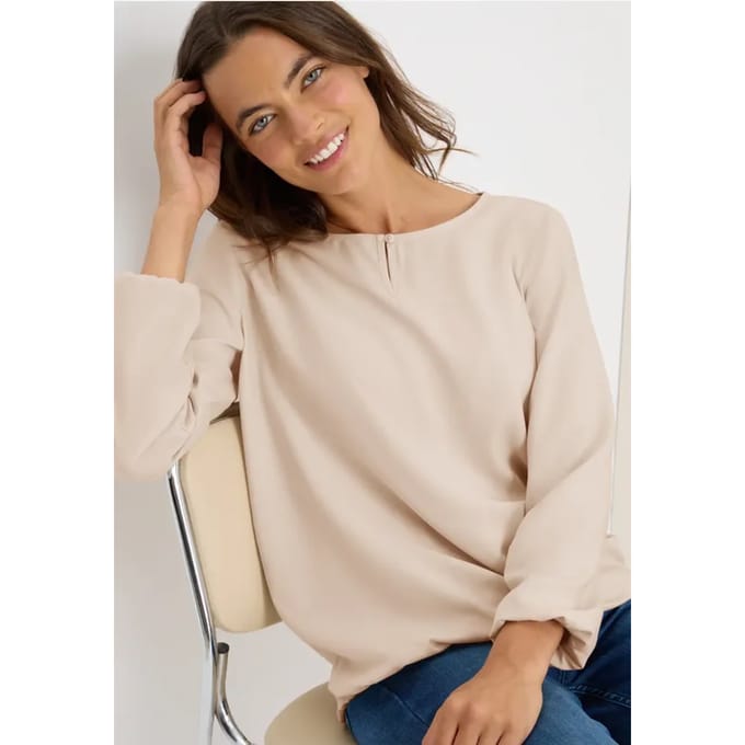 Blouse in effen kleur