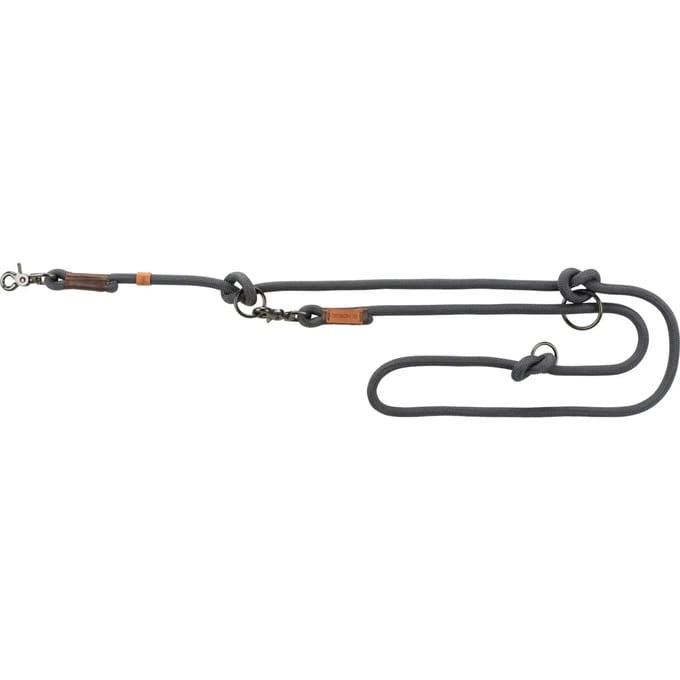 Trixie BE NORDIC Adjustable Leash Grey/Brown S-M 8mm 2M