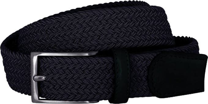 LINDENMANN elastische heren riem - marineblauw