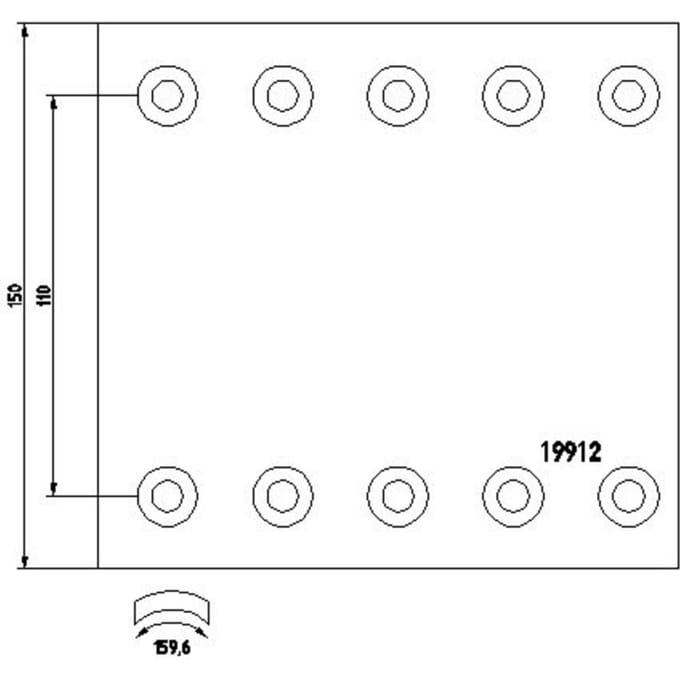 Remvoeringsset, trommelrem TEXTAR 1991201