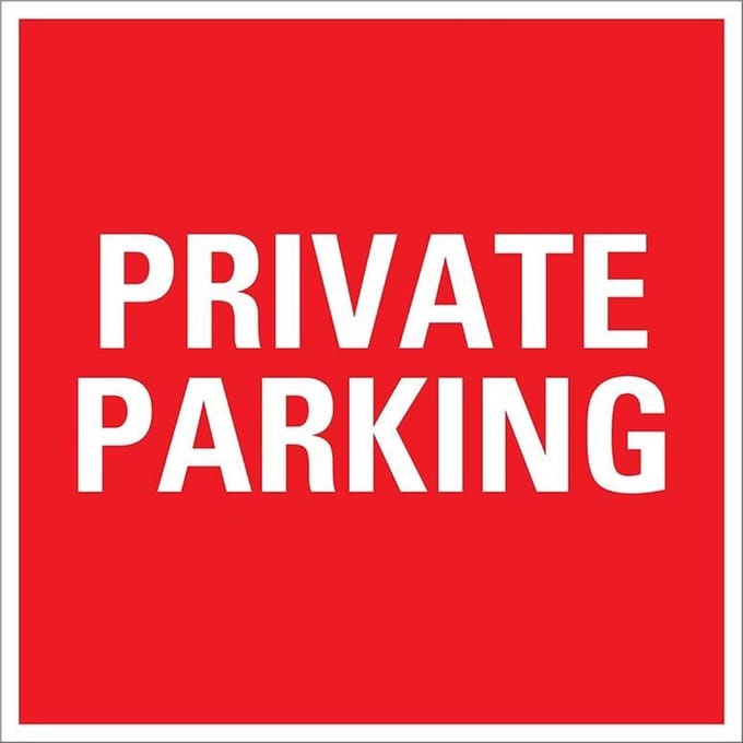 Pickup bord 20x20 cm - Private Parking