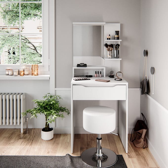 Vicco Ruben Kaptafel – 60 cm met krukje Wit