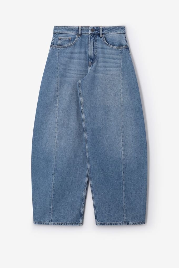 Sissy-Boy - Blauwe mid waist barrel jeans
