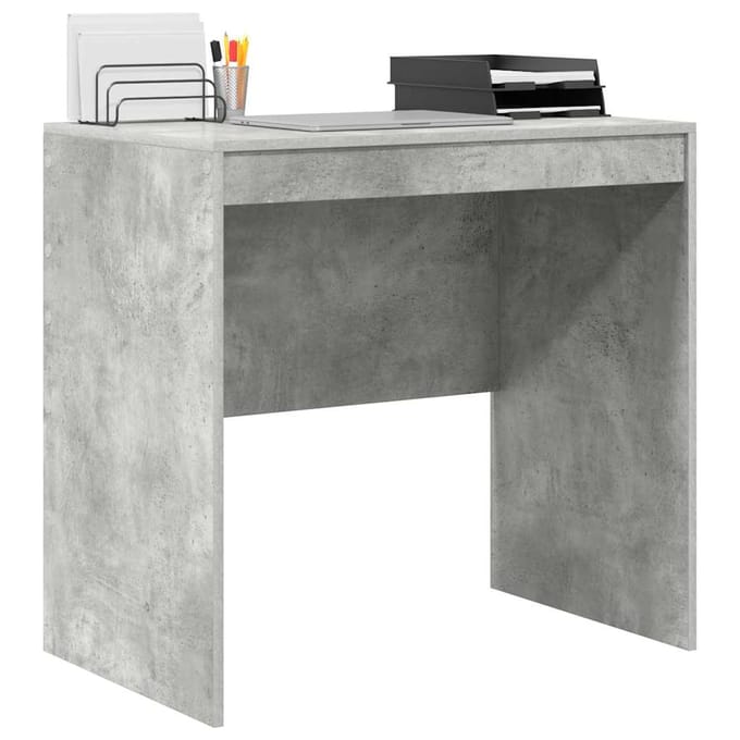vidaXL - Bureau - Beton - Grijs - 80 - x - 50 - x - 76 - cm