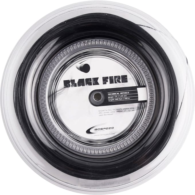 Isospeed Black Fire Rol Snaren 200m-Zwart