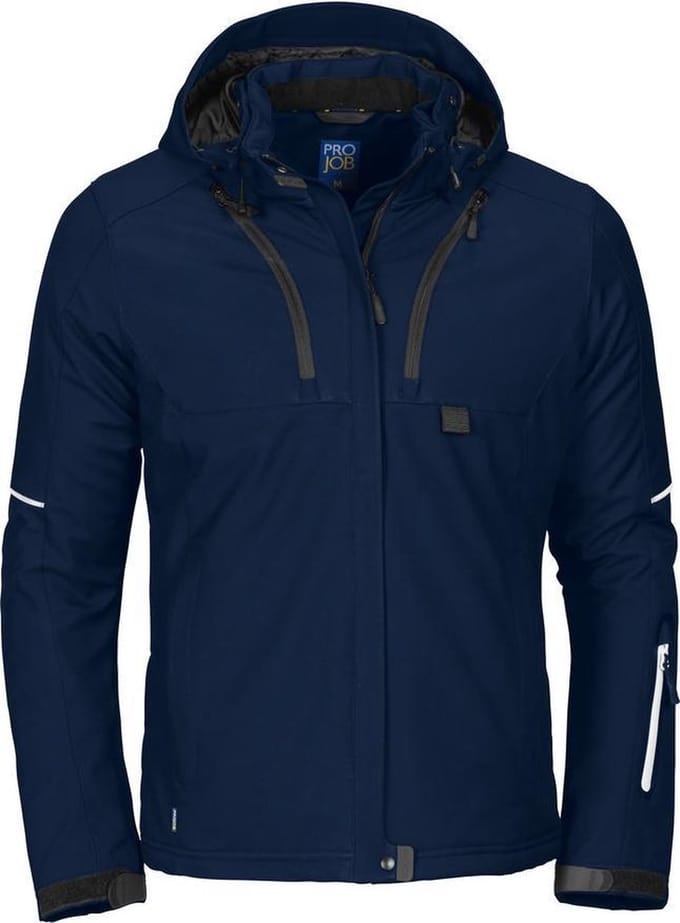 ProJob 3413 DAMES GEVOERDE SOFTSHELL JAS 643413 - Marine - M