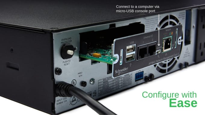 APC UPS Network Management Card with PowerChute Network Shutdown & Environmental Monitoring