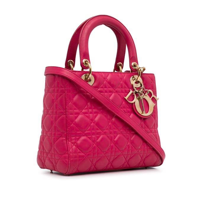 Lady Dior Handtas van Leder