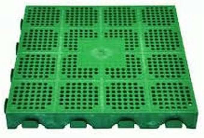 Tuinplaat - Vloerpaneel - Buiten Terras - Moduleerbaar Drainage Systeem - 40x40x4 cm - Groen