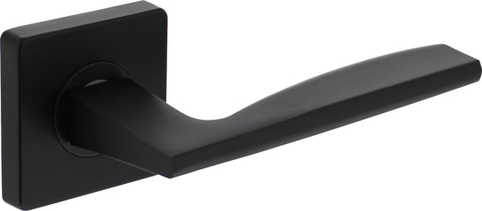 Intersteel Deurkruk Apollo op vierkant rozet mat zwart