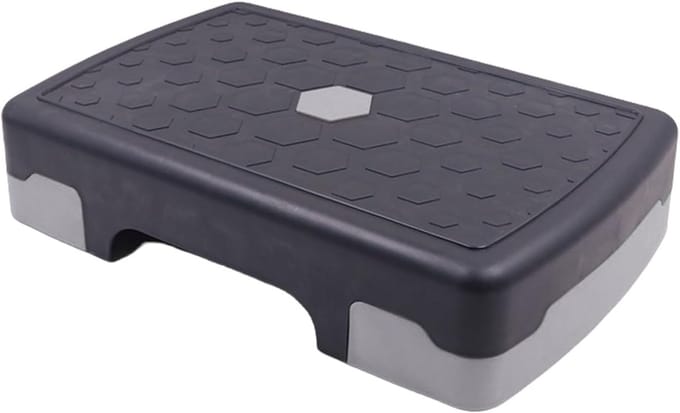 Oefenplatform - Fitness Stap - Thuis Trainen - Antislip Ontwerp - 45 x 30 cm - Donkergrijs