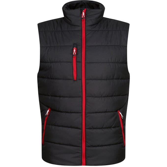 Regatta Heren Navigate Thermisch Gilet (Zwart/Klassiek Rood)
