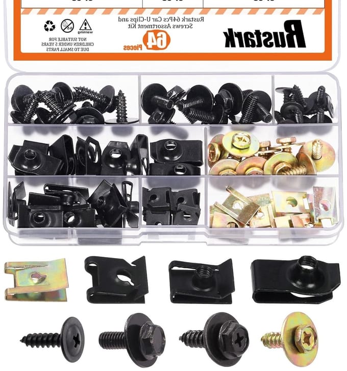 Engine Splash Shield Guard Body - Bolts Clips Retainer - Attachment Rivet Clips voor Universele Auto
