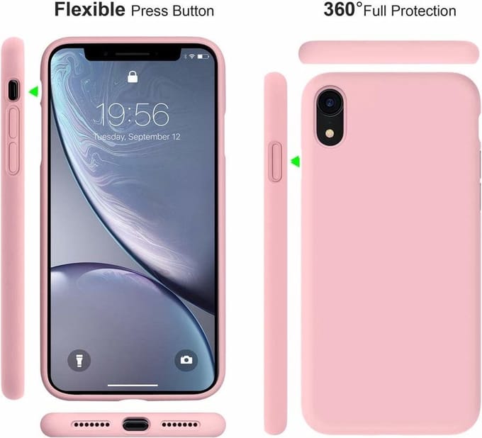 Shieldcase Silicone case geschikt voor Apple iPhone Xr - optimale bescherming - siliconen hoesje - backcover - roze