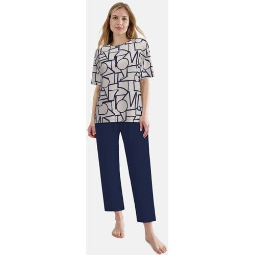 Zomerse dames pyjama van Tom Tailor - Beige - Maat - 38