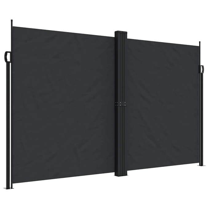 vidaXL - Tuinscherm - uittrekbaar - 200x1200 - cm - zwart