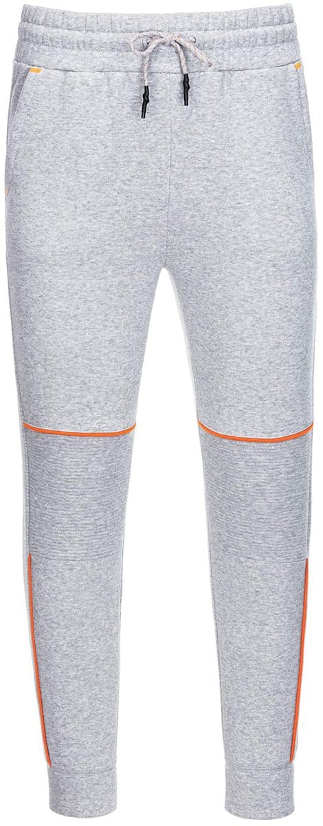 OMBRE Broek - Katoen - Gemeleerd - Broek Grijs Gemêleerd XXL