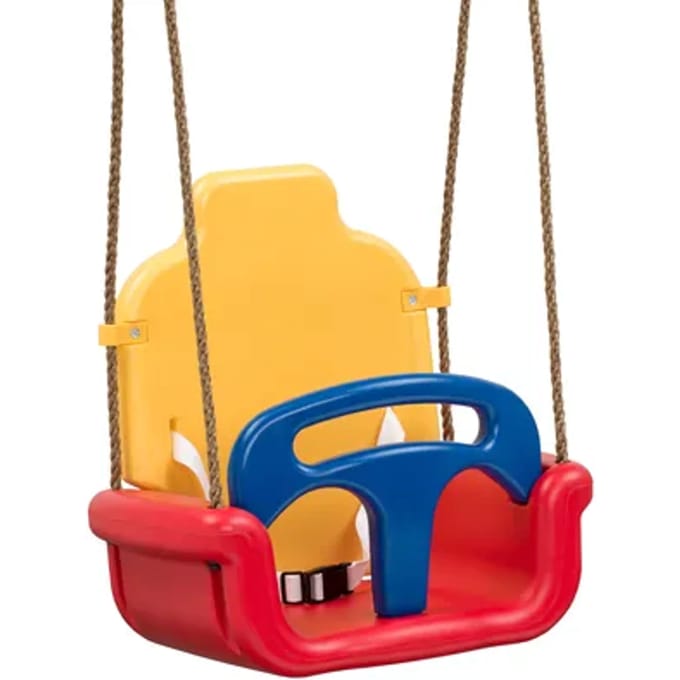 Swingking Groeischommel Geel/rood/blauw