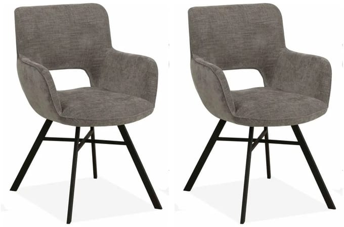 MX Sofa - Eetkamerstoel Mercury - Ash (set van 2 stoelen)