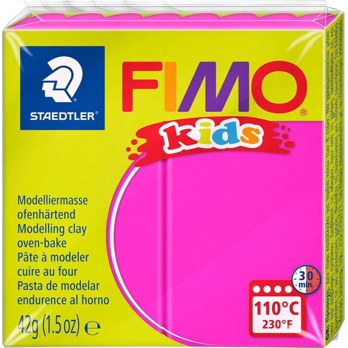 Fimo Kids boetseerklei 42g rose Klei