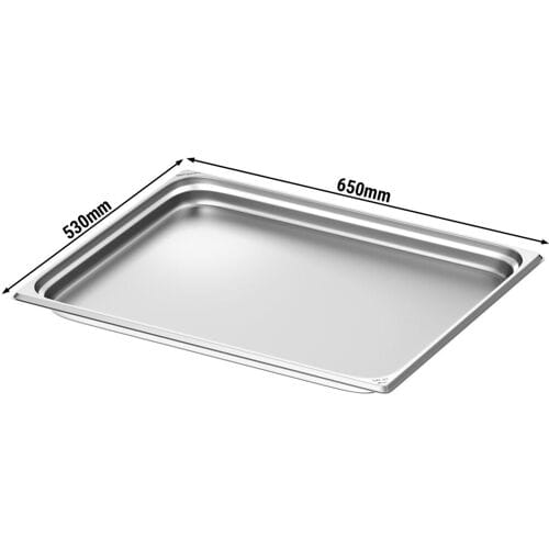 GGM Gastro (6 Stück) Edelstahl-Behälter GN 2/1 - Höhe: 40mm