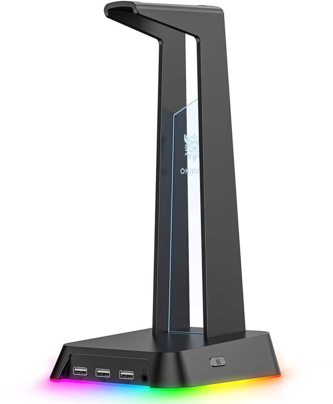 E-Lektron ST2 - RGB headsetstandaard - Met USB-hub - Antislip basis