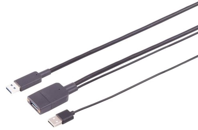 USB-A Verlängerung Optisch USB 3.2, 10Gbps, 10,0m