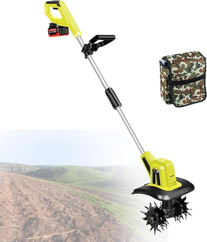 Elektrische Tuinfrees - Accu Grondfrees - Bodem Bewerken - Draadloos Gemak - 25 Cm Werkbreedte - Niet Gespecificeerd