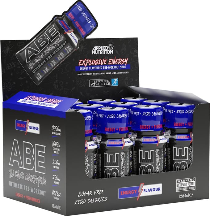 Applied Nutrition - ABE Ultimate Pre-Workout Shot (Energy Flavour - 12 x 60 ml)
