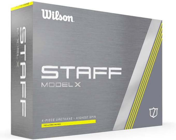Wilson Staff Model X Golfballen 2024 - Geel - 12 Stuks