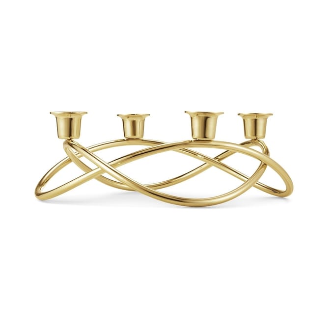 Georg Jensen Advent Crown - kandelaar - verguld 24k goud