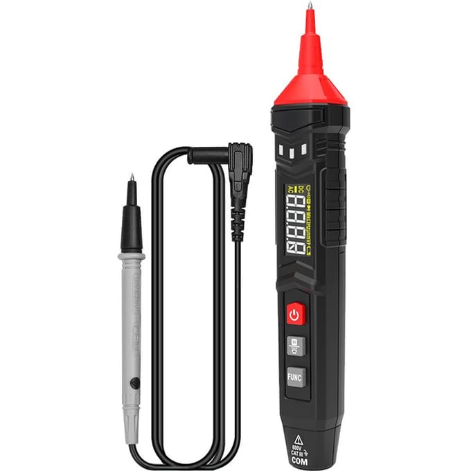 HABOTEST HT121 Pentype digitale multimeters Slimme handheld multimeter True RMS LCD-scherm 4000 zwart