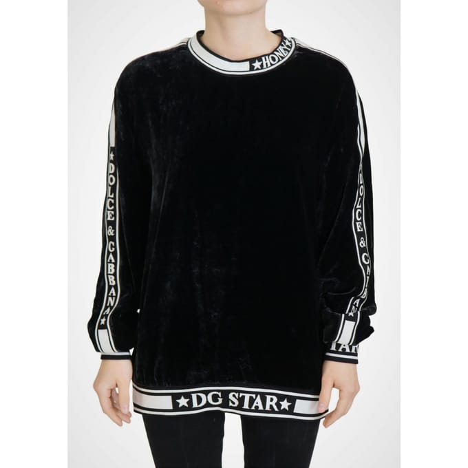 Velvet Sweatshirt Dg Ster Model