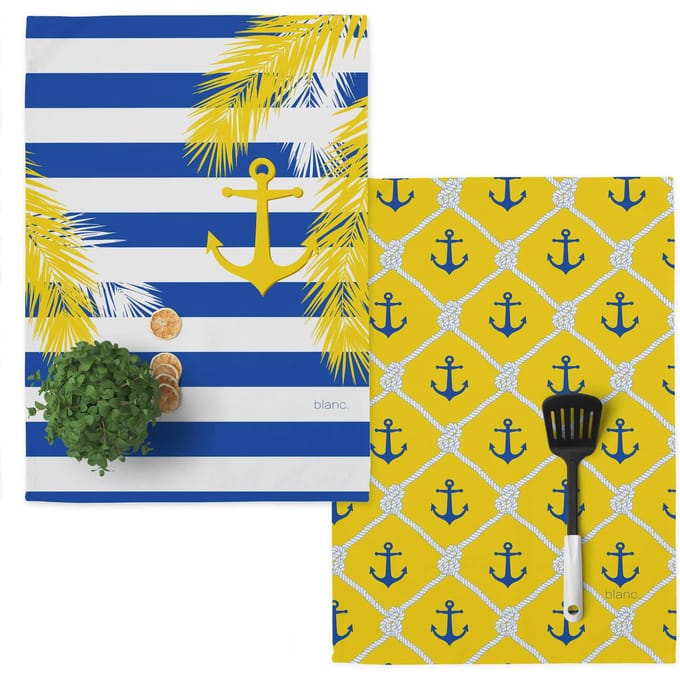 Set van 2 theedoeken Sail | Blanc