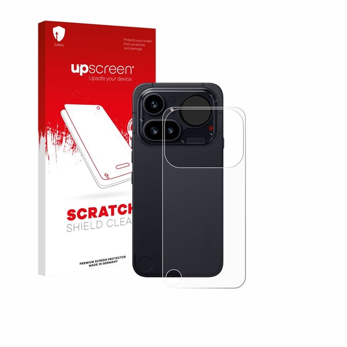 upscreen - Screenprotector voor Nothing Phone (4a) Pro (Achterkant) - Folie Beschermfolie transparant